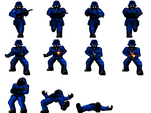 Trooper sprite sheet